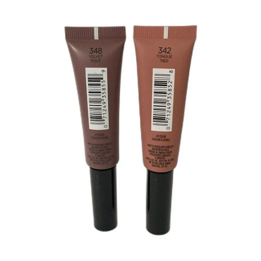 2x L'Oreal Paris Infallible Paints/Lips Matte, Tongue Tied, Velvet Pout, NEW
